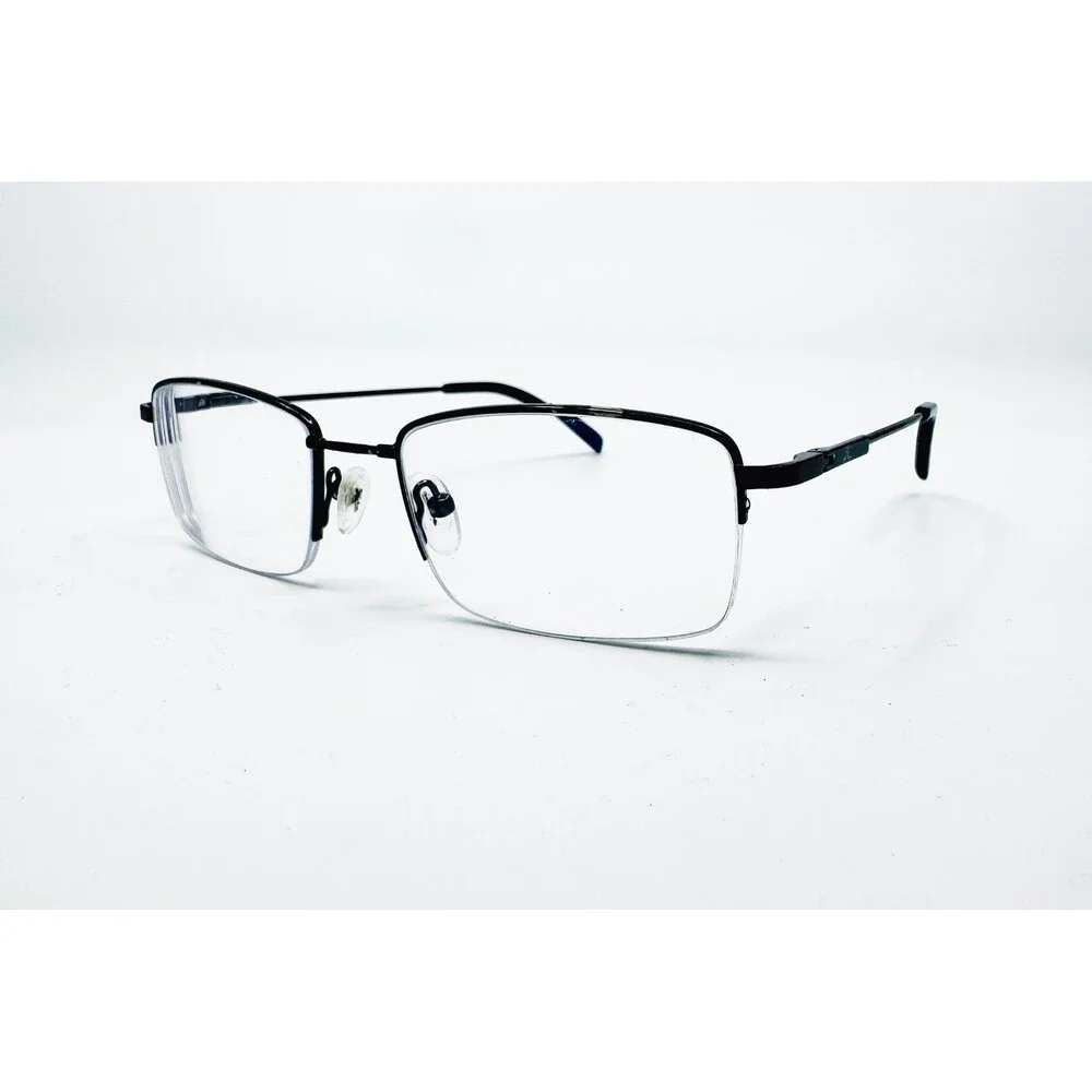 Unbranded Eyeglasses Frames Men Black Half Rim Rectangle 54-18-140